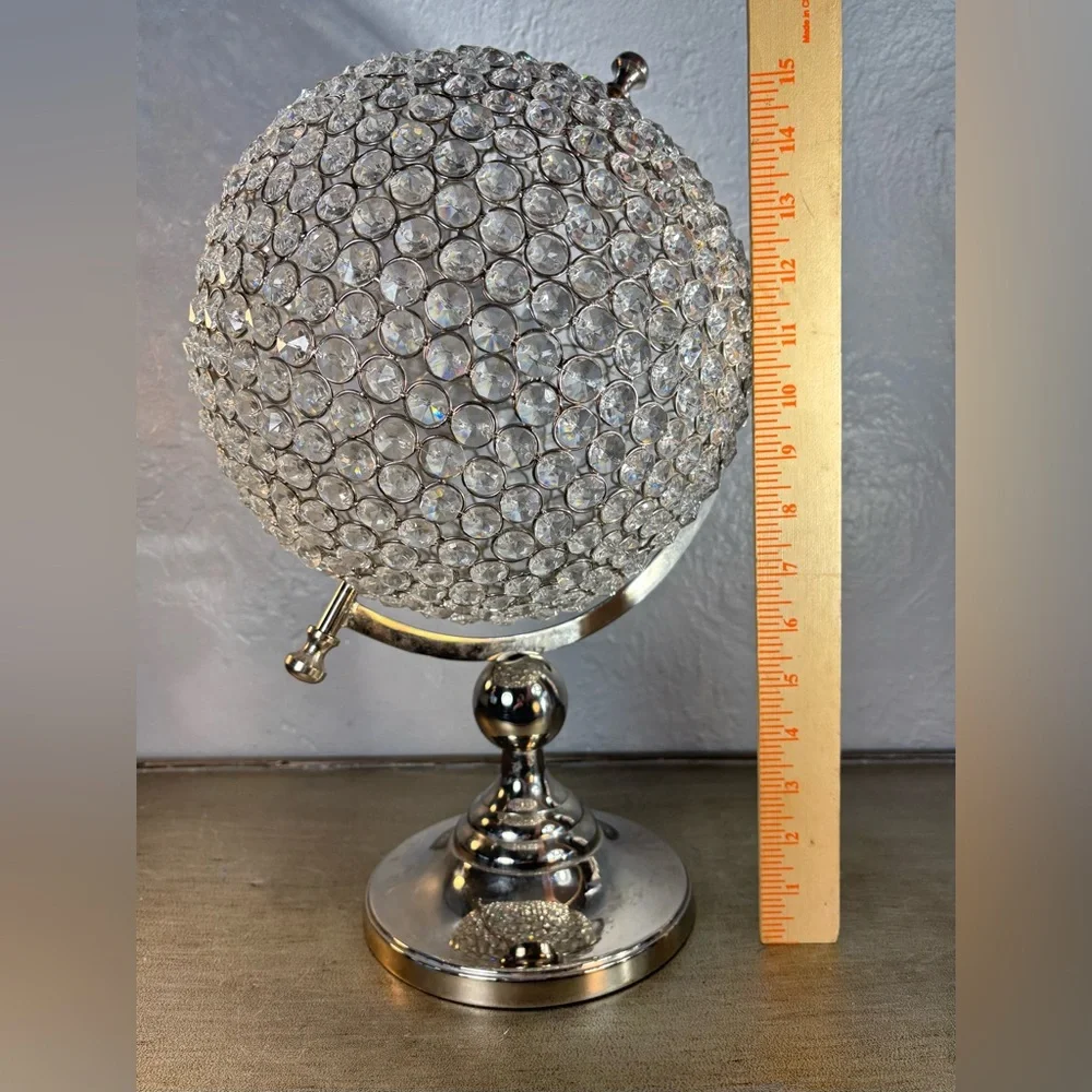 Crystal Globe Decor with Silver Stand - Picture 11 of 13